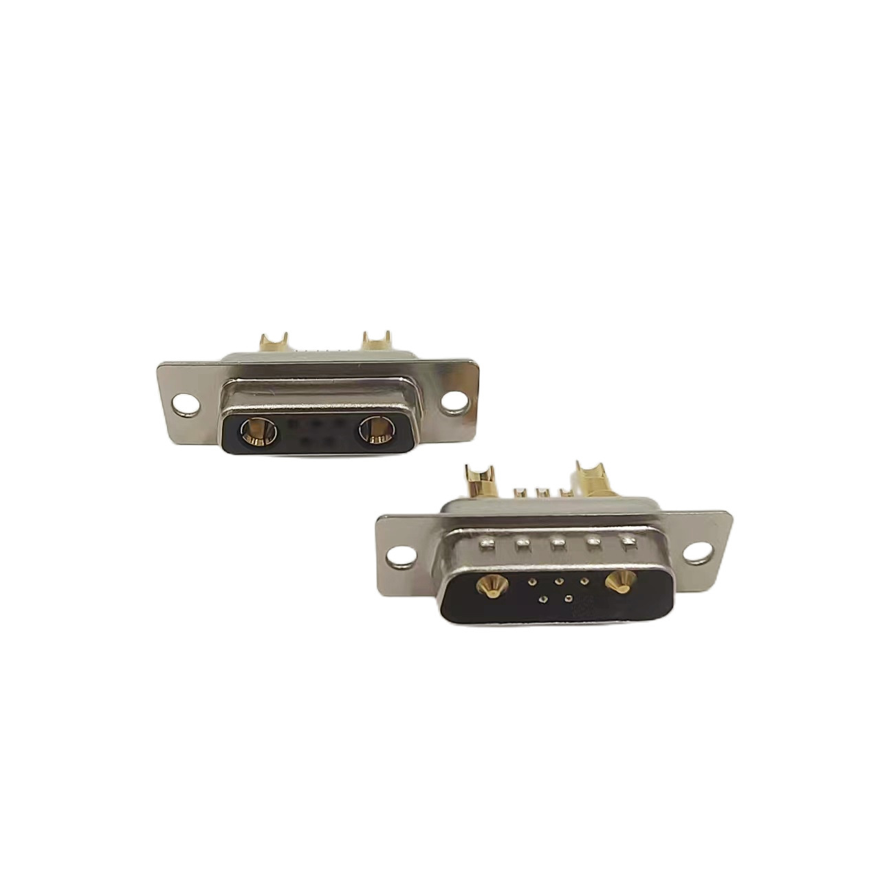 High Current 7W2 D-SUB Solder Connector Panel Mout Socket