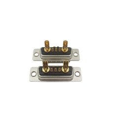 High Current 7W2 D-SUB Solder Connector Panel Mout Socket