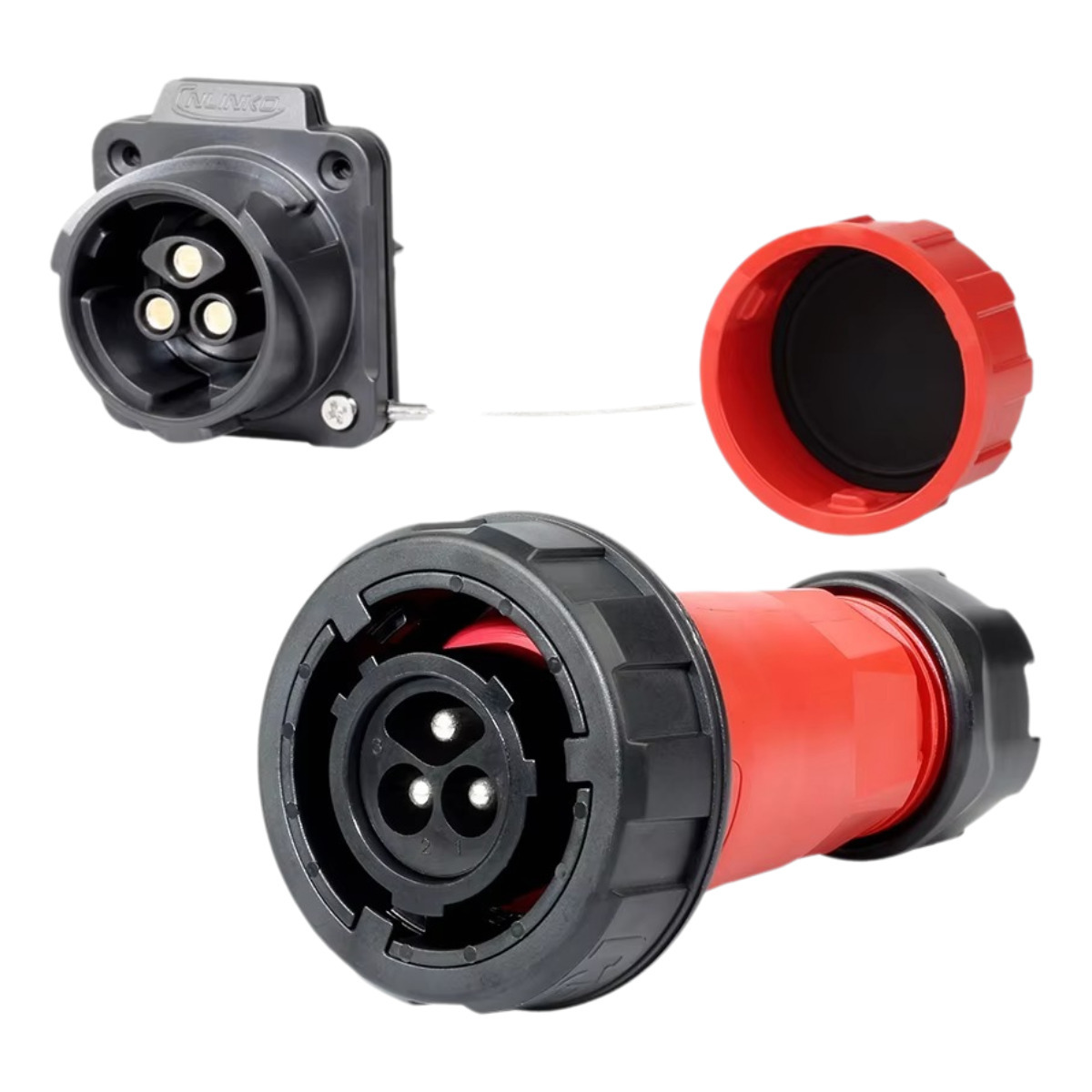 Cnlinko DL28 3Pin Panel Socket for High Current