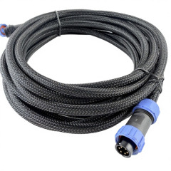 SP13 6Pin Connector 5m PVC Cable with PET Woven Mesh Sleeve