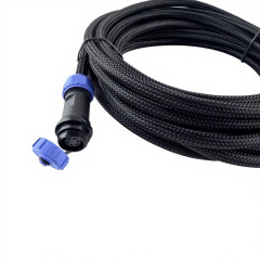 SP13 6Pin Connector 5m PVC Cable with PET Woven Mesh Sleeve