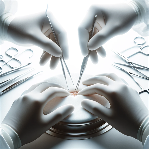 Disposable Sterile Surgical Gloves-Pre-Powdered Latex Surgical Gloves – Enhanced Grip & Comfort