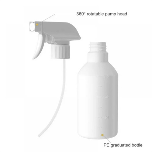 Hand-Free Short Nozzle Trigger Spray Hypochlorous Acid Disinfectant-Multi-Purpose Cleaner, Superior Shelf Life, 0% Bleach, 0% Alcohol, Food Contact Safe, Eliminate Non-Living Allergens, Remove Pet Odor, Clean Any Surface