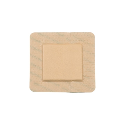 Silicone Adhesive Foam Dressing For Leg Ulcers, Size 10 cm x 15 cm / 4'' x 6'', Advanced Wound Care Solution