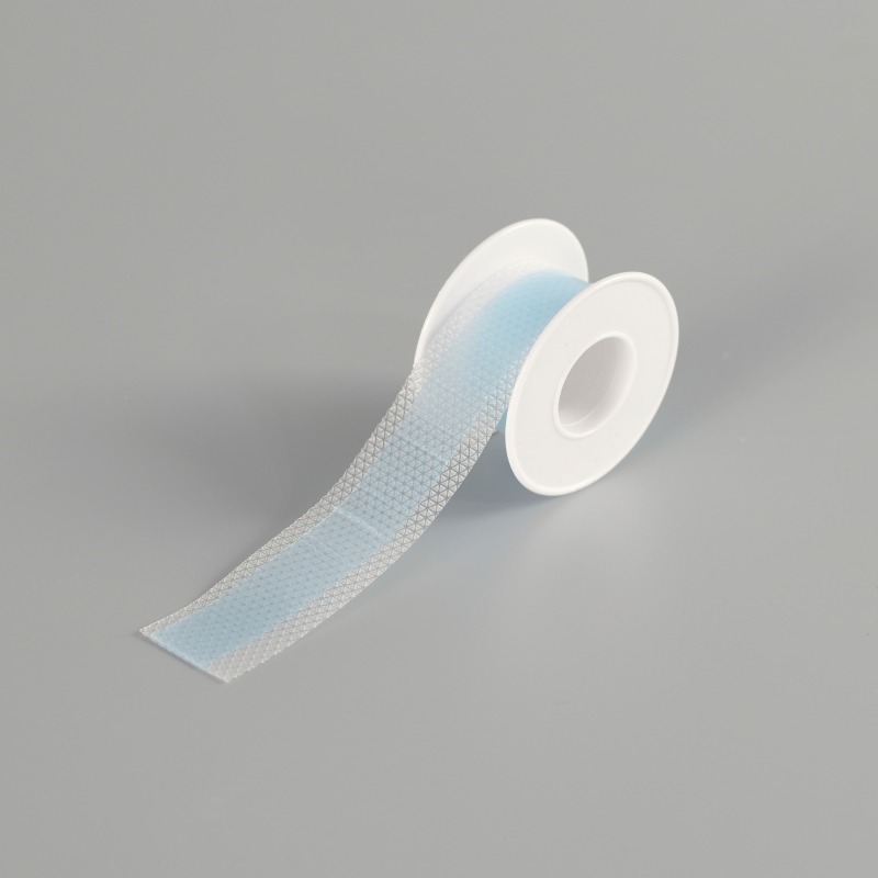 Silicone scar tape roll, size Width 2.5 cm, Lenth 1 m~5 m, color blue, scar care solution