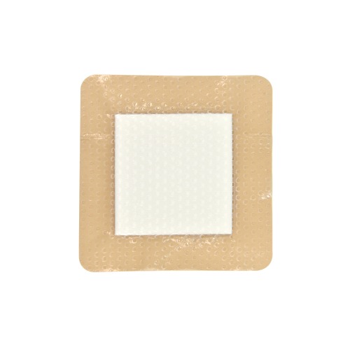 Silicone Adhesive Polyurethane Foam Dressing, Size 18 cm x 18 cm / 7'' x 7'', Advanced Wound Care Solution