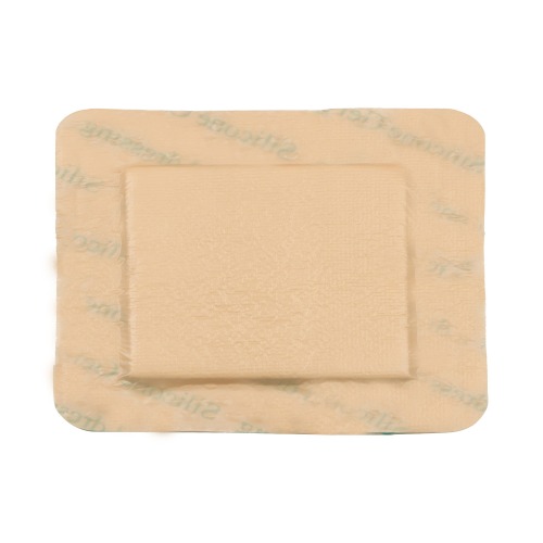 Bordered Silicone Adhesive Foam Dressing, Size 10 cm x 20 cm, Advanced Wound Care Solution
