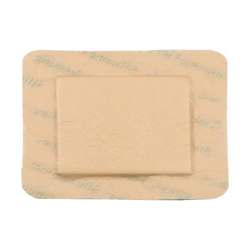 Silicone Foam Dressing With Border, Size 10 cm x 25 cm / 4"x10", Advanced Wound Care Solution