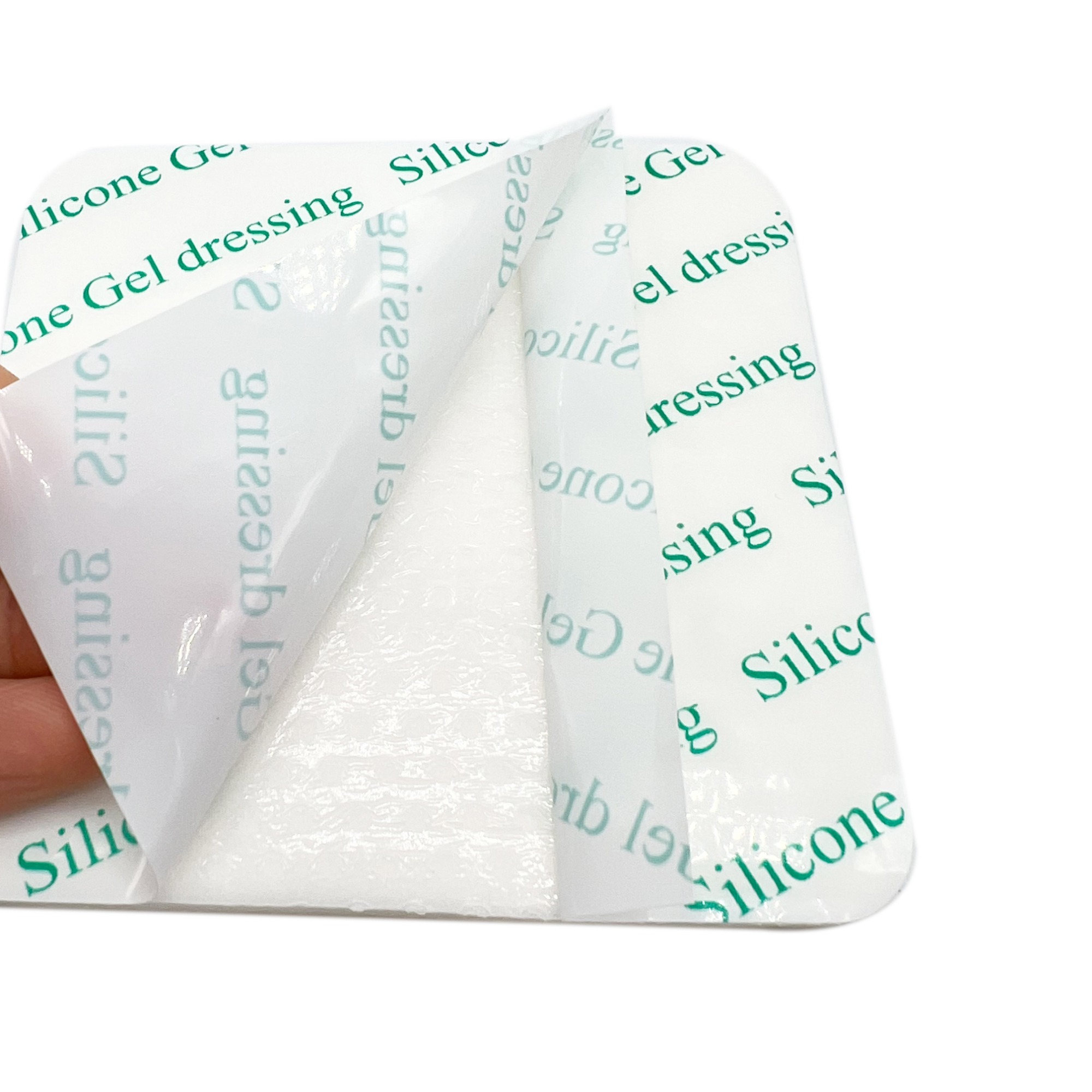 Silicone Adhesive Foam Dressing without Border， Size 18 cm x 18 cm / 7'' x 7'', Advanced Wound Care Solution