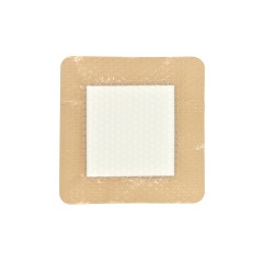 Silicone Adhesive Foam Dressing without Border， Size 18 cm x 18 cm / 7'' x 7'', Advanced Wound Care Solution