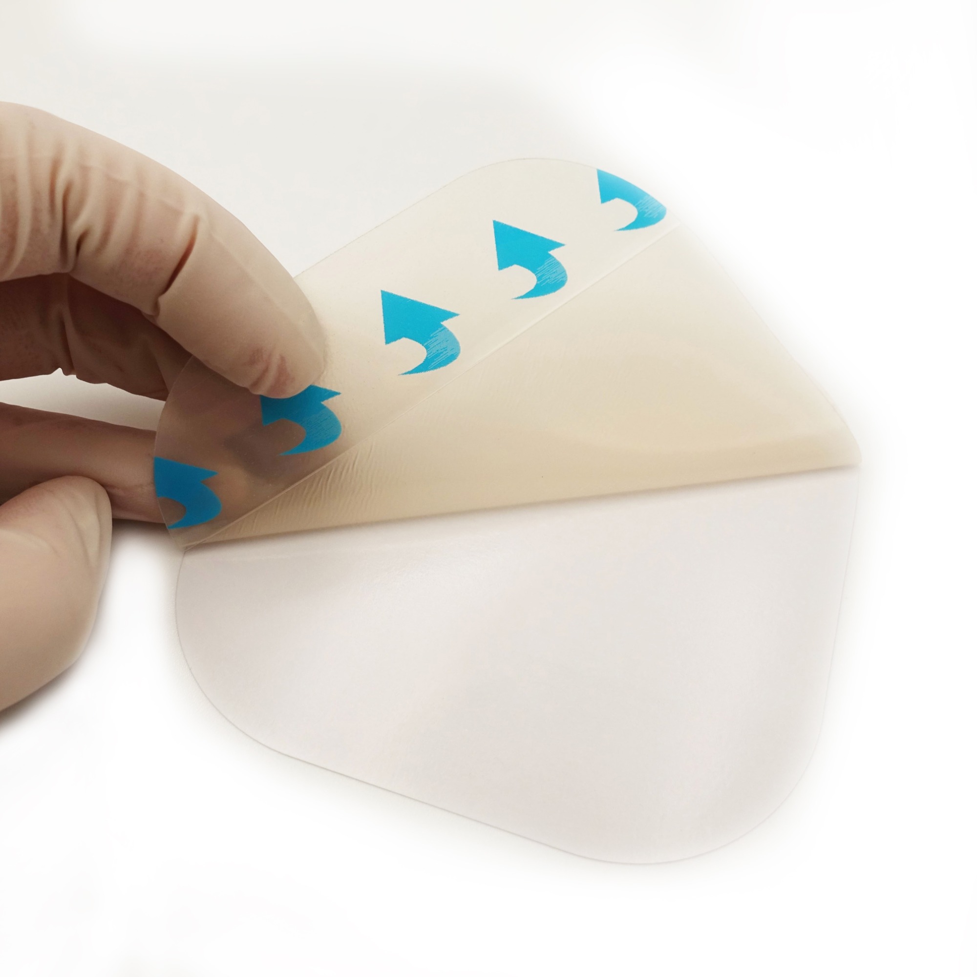 Ultra-thin Hydrocolloid dressing, size 10 cm x 10 cm / 4"x 4", Thickness 0.3mm, 0.4mm, 0.5mm, 0.6mm customizable solutions