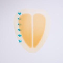 Sacral hydrocolloid dressing, size 15 cm x 18 cm, aesidhve bordered hydrocolloid bandage