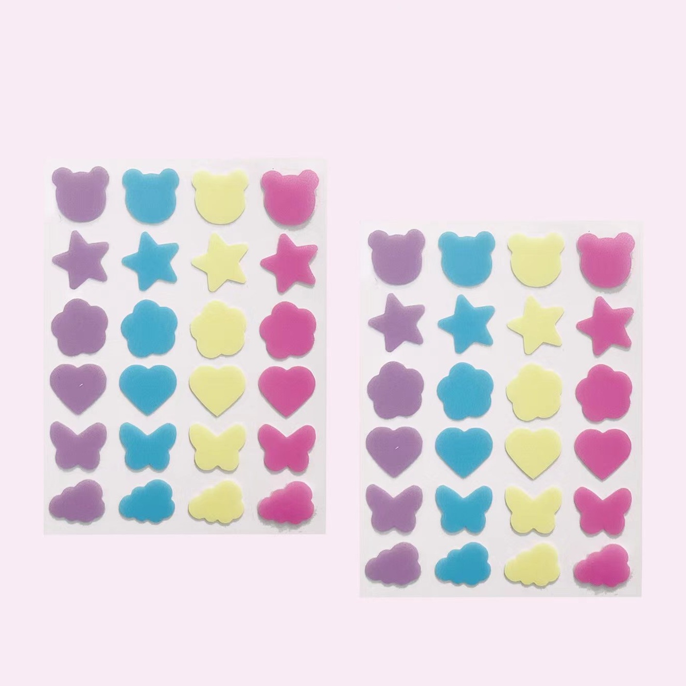 Acne patch-Multishape sticker-24 pieces-Multicolor-Hydrocolloid acne patch