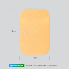 Tracheostomy Non-Adhesive Foam Dressing, size 7 cm x 11 cm, Advanced Wound Care Solution, Comfortable Healing for Wounds