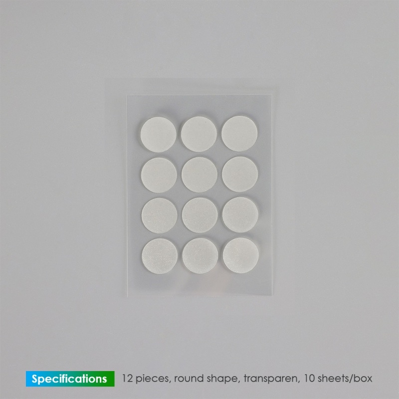Acne patch-Transparent-Round sticker-12 pieces-Hydrocolloid acne patch