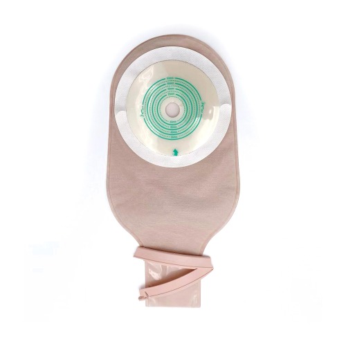 One-piece Drainable Ostomy pouch-Clip-Double ring adhesive--PET backing-Secure and Comfortable Stoma Care