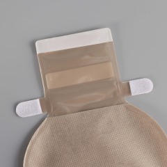 Two-piece Drainable Ostomy Pouch-Velcro strip-PET backing-Secure and Comfortable Stoma Care