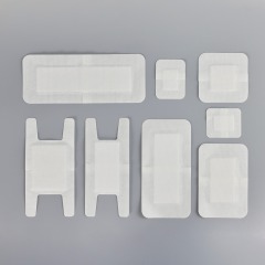 Medical non-woven dressing with pad-Non-Size 10 x 10 cm-with Absorbent pad
