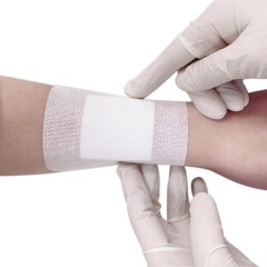 Medical non-woven dressing with pad-Non-Size 10 x 10 cm-with Absorbent pad