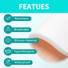 Silicone Adhesive Foam Dressing 18 cm x 18 cm Silicone Foam Dressing