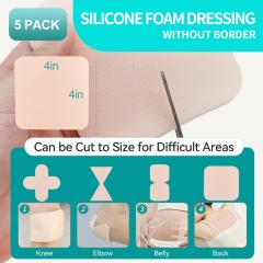 Silicone Adhesive Foam Dressing 18 cm x 18 cm Silicone Foam Dressing