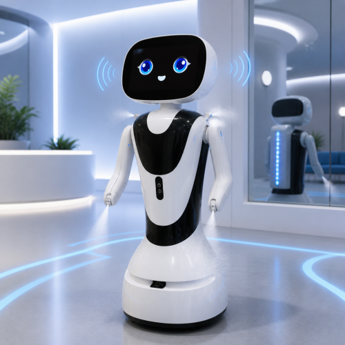 Ami AI Service Robot for Reception, Patrol and Disinfection