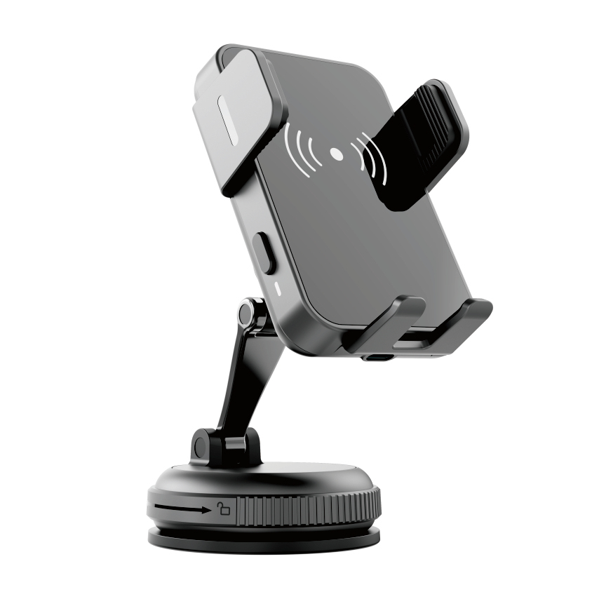 Wireless Magnetic Phone Holder with Flexible Arm  for Car Dashboard OEM Car Phone Mount and Suction Dashboard Base 35-X203-X180-PJ001