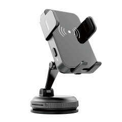Wireless Magnetic Phone Holder with Flexible Arm  for Car Dashboard OEM Car Phone Mount and Suction Dashboard Base 35-X203-X180-PJ001