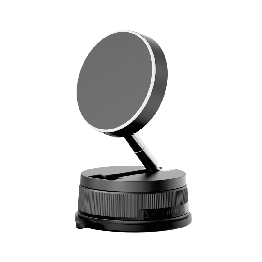 ODM_OEM Wireless Charging Magnetic Phone Mount with Suction Base for Car DashboardX188