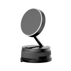 ODM_OEM Wireless Charging Magnetic Phone Mount with Suction Base for Car DashboardX188