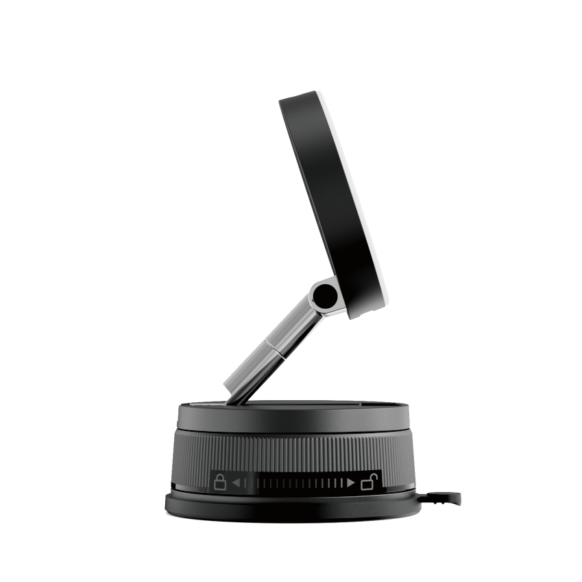 ODM_OEM Wireless Charging Magnetic Phone Mount with Suction Base for Car DashboardX188
