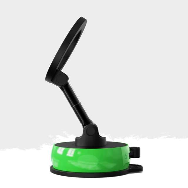2026 ODM _OEM  360° Rotatable | Strong Suction | Universal Fit  Vibrant Green & Black Dashboard Car Phone Holder  X210-