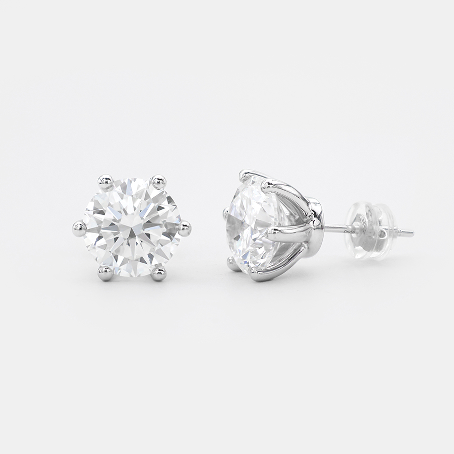 Lab-grown Diamond Earring - 10k/14K/18K Gold, PT, Customizable