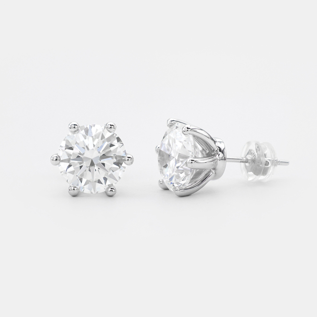 Lab-grown Diamond Earring - 10k/14K/18K Gold, PT, Customizable