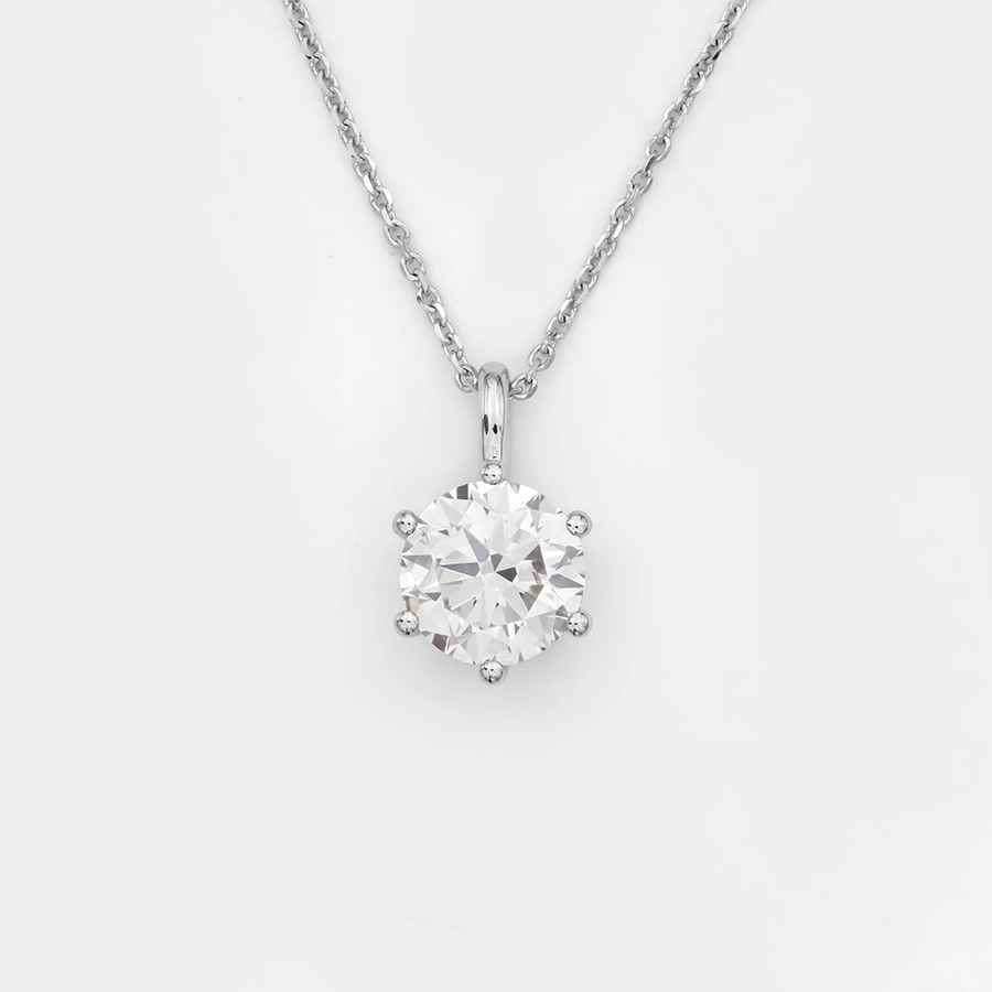 Lab-grown Diamond Necklace - 10k/14K/18K Gold, PT, Customizable