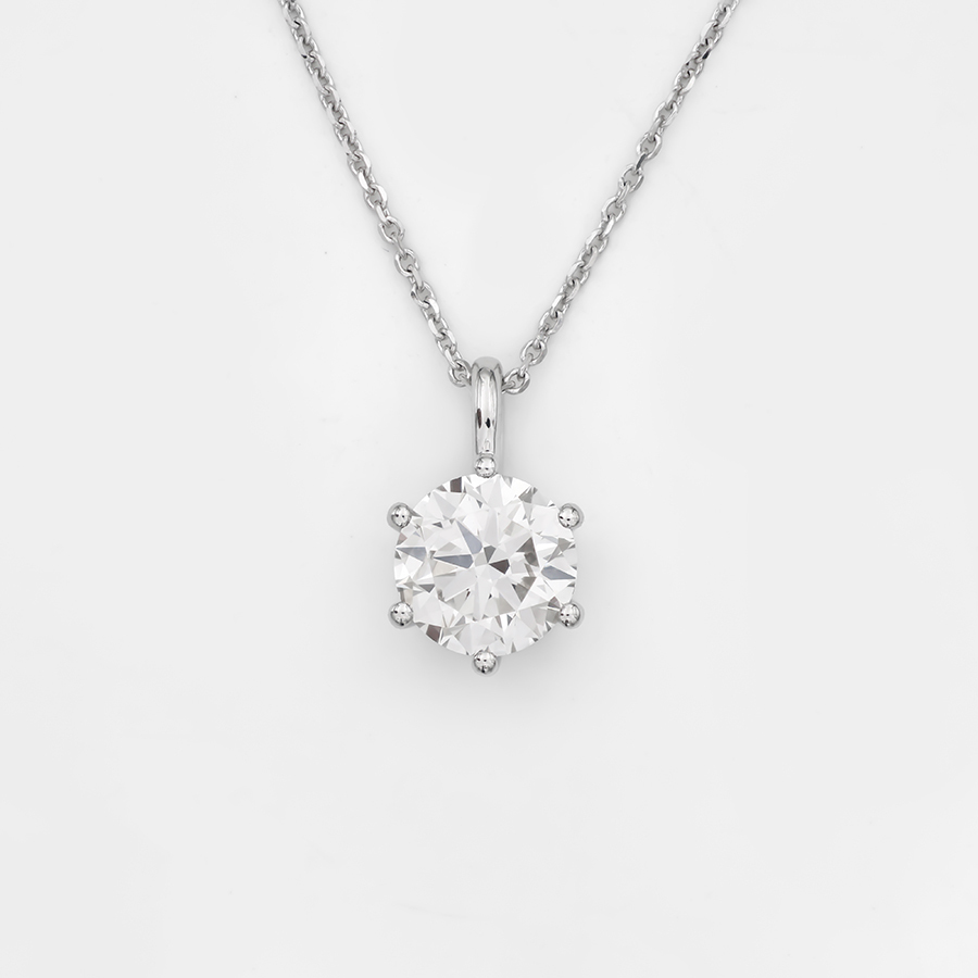 Lab-grown Diamond Necklace - 10k/14K/18K Gold, PT, Customizable