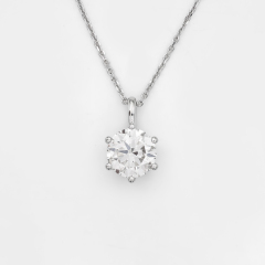 Lab-grown Diamond Necklace - 10k/14K/18K Gold, PT, Customizable