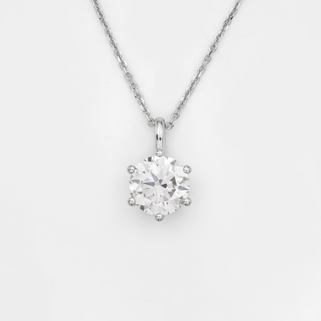 Lab-grown Diamond Necklace - 10k/14K/18K Gold, PT, Customizable