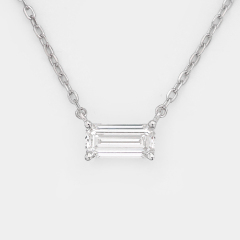 Lab-grown Diamond Necklace - 10k/14K/18K Gold, PT, Customizable