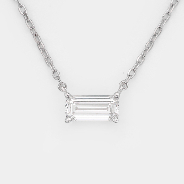 Lab-grown Diamond Necklace - 10k/14K/18K Gold, PT, Customizable