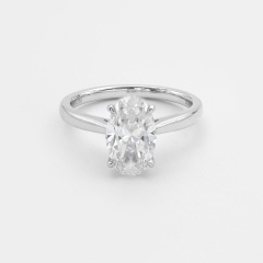 Lab-grown Diamond Ring - 10k/14K/18K Gold, PT, Customizable