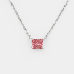 Lab-grown Diamond Necklace - 10k/14K/18K Gold, PT, Customizable