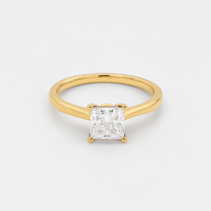 Lab-grown Diamond Ring - 10k/14K/18K Gold, PT, Customizable