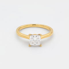 Lab-grown Diamond Ring - 10k/14K/18K Gold, PT, Customizable