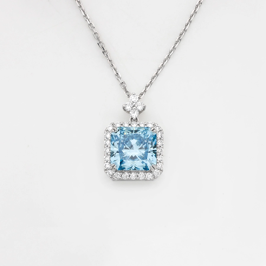 Lab-grown Diamond Necklace - 10k/14K/18K Gold, PT, Customizable