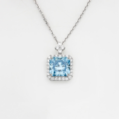 Lab-grown Diamond Necklace - 10k/14K/18K Gold, PT, Customizable