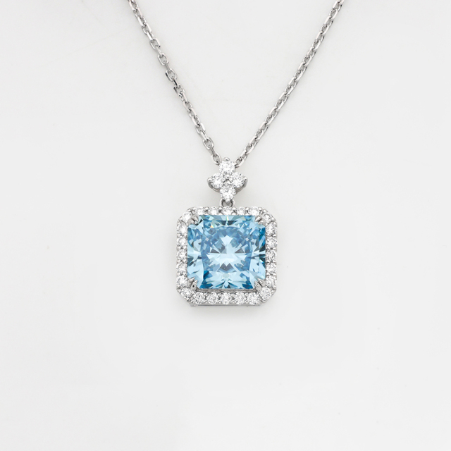 Lab-grown Diamond Necklace - 10k/14K/18K Gold, PT, Customizable