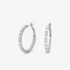 Lab-grown Diamond Earring - 10k/14K/18K Gold, PT, Customizable