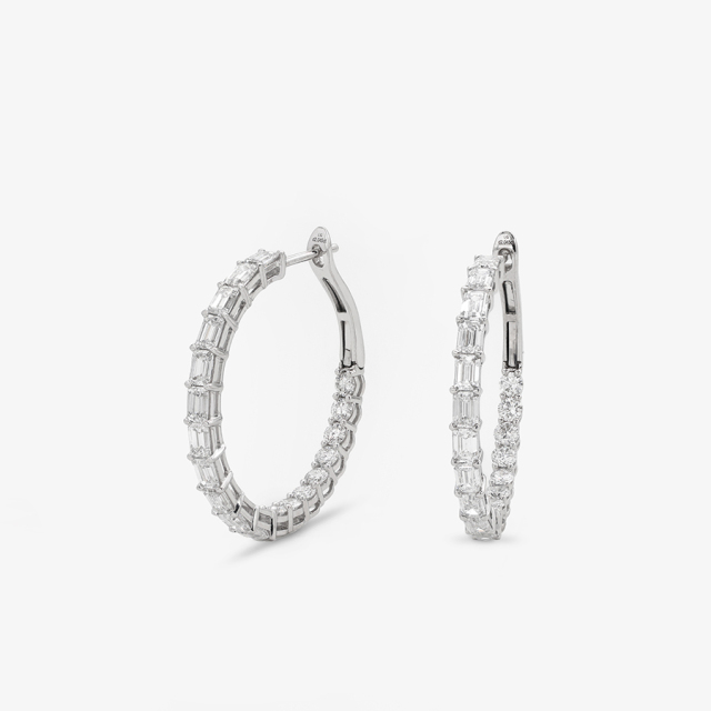 Lab-grown Diamond Earring - 10k/14K/18K Gold, PT, Customizable
