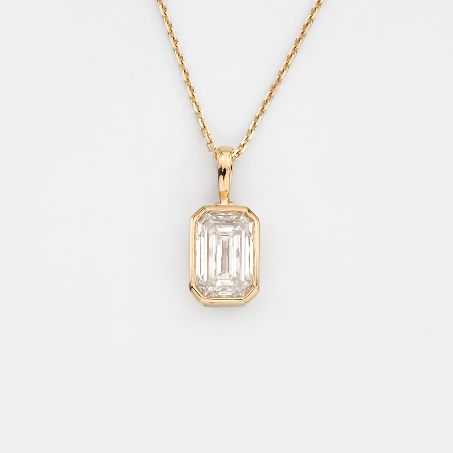 Lab-grown Diamond Necklace - 10k/14K/18K Gold, PT, Customizable